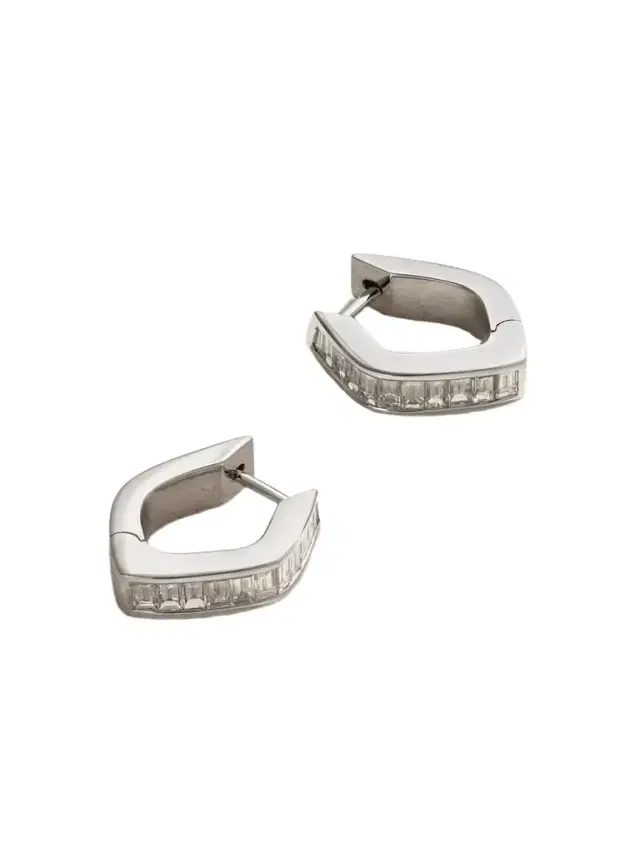 Anita Ko Georgie 18-karat White Gold Diamond Hoop Earrings
