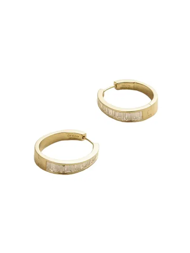 Anita Ko Meryl 18-karat Gold Diamond Hoop Earrings