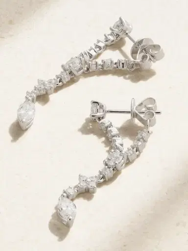 Anita Ko Vivi 18-karat White Gold Diamond Earrings | Thumbnail 3 Anita Ko Vivi 18-karat White Gold Diamond Earrings | Thumbnail 3