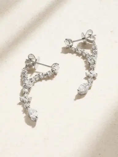 Anita Ko Vivi 18-karat White Gold Diamond Earrings | Thumbnail 1 Anita Ko Vivi 18-karat White Gold Diamond Earrings | Thumbnail 1