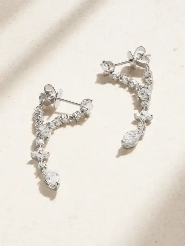 Anita Ko Vivi 18-karat White Gold Diamond Earrings