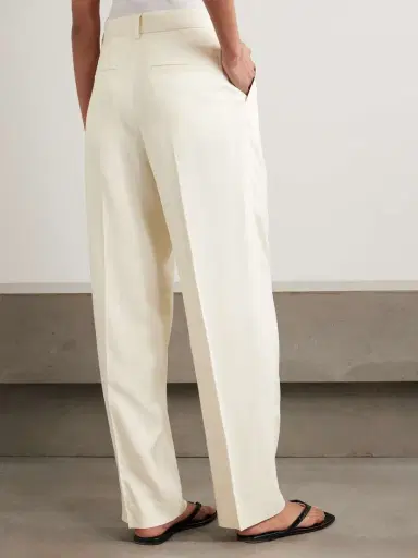 TOTEME Garderob Pleated Woven Tapered Pants | Thumbnail 4 TOTEME Garderob Pleated Woven Tapered Pants | Thumbnail 4