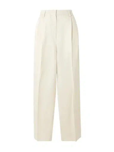 TOTEME Garderob Pleated Woven Tapered Pants | Thumbnail 1 TOTEME Garderob Pleated Woven Tapered Pants | Thumbnail 1