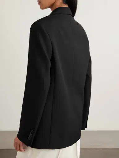 TOTEME Garderob Oversized Recycled Grain De Poudre Blazer | Thumbnail 4 TOTEME Garderob Oversized Recycled Grain De Poudre Blazer | Thumbnail 4