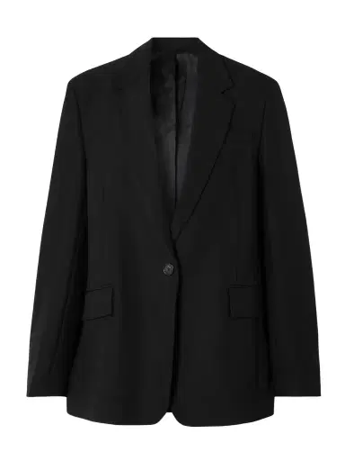 TOTEME Garderob Oversized Recycled Grain De Poudre Blazer | Thumbnail 1 TOTEME Garderob Oversized Recycled Grain De Poudre Blazer | Thumbnail 1