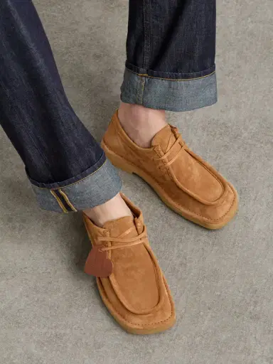 Bottega Veneta Intrecciato Leather-trimmed Suede Loafers | Thumbnail 2 Bottega Veneta Intrecciato Leather-trimmed Suede Loafers | Thumbnail 2
