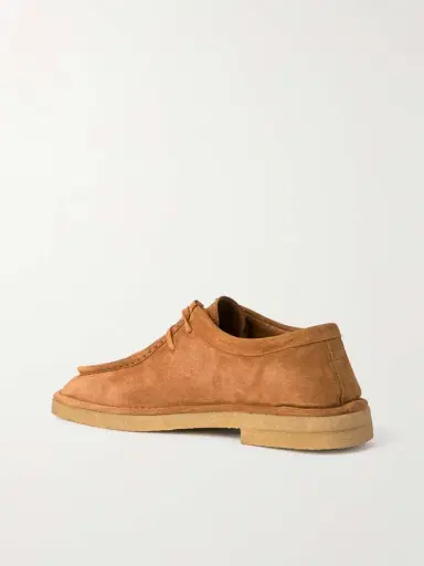 Bottega Veneta Intrecciato Leather-trimmed Suede Loafers | Thumbnail 3 Bottega Veneta Intrecciato Leather-trimmed Suede Loafers | Thumbnail 3
