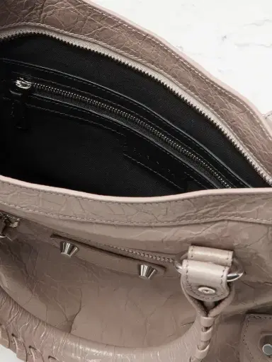 Balenciaga Le City Small Embellished Textured-leather Tote | Thumbnail 5 Balenciaga Le City Small Embellished Textured-leather Tote | Thumbnail 5