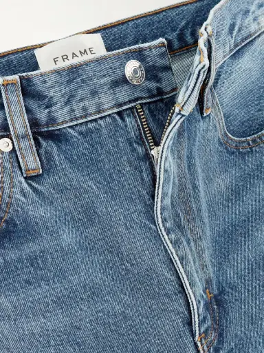 Frame The Bubble Crop Frayed High-rise Barrel-leg Jeans | Thumbnail 5 Frame The Bubble Crop Frayed High-rise Barrel-leg Jeans | Thumbnail 5