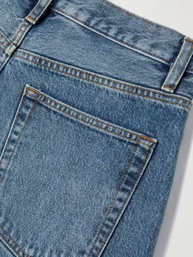 Frame The Bubble Crop Frayed High-rise Barrel-leg Jeans | Thumbnail 6 Frame The Bubble Crop Frayed High-rise Barrel-leg Jeans | Thumbnail 6