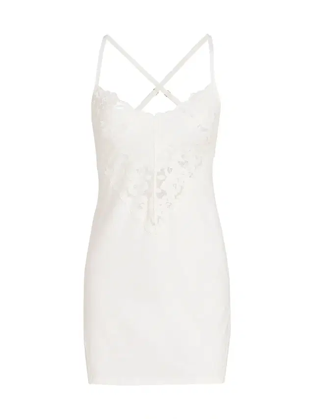 Cosabella Women's Romanza Inset Lace Cotton Slipdress - Moon