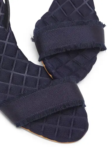 Aera Women's Claudia 70MM Vegan Grosgrain Slingback Sandals - Navy - Size 10.5 | Thumbnail 6 Aera Women's Claudia 70MM Vegan Grosgrain Slingback Sandals - Navy - Size 10.5 | Thumbnail 6