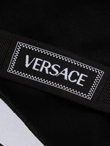 Versace Women's Logo Sports Bra - Black | Thumbnail 7