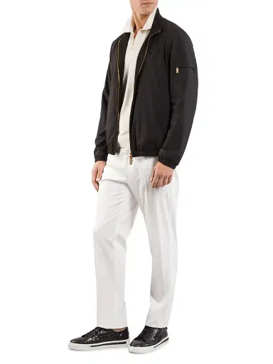 Stefano Ricci Men's Windbreaker Jacket with Zip Closure | Thumbnail 8 Stefano Ricci Men's Windbreaker Jacket with Zip Closure | Thumbnail 8