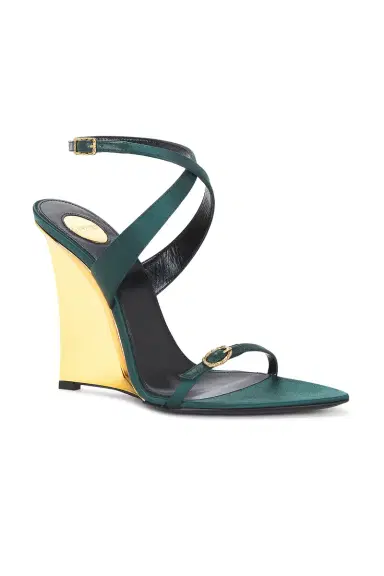 Saint Laurent Gippy Wedge Sandal | Thumbnail 2 Saint Laurent Gippy Wedge Sandal | Thumbnail 2