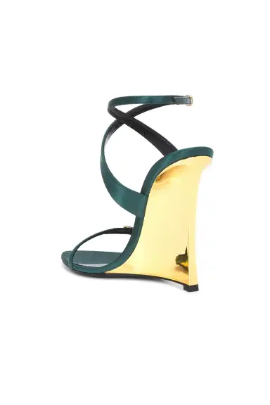 Saint Laurent Gippy Wedge Sandal | Thumbnail 3 Saint Laurent Gippy Wedge Sandal | Thumbnail 3