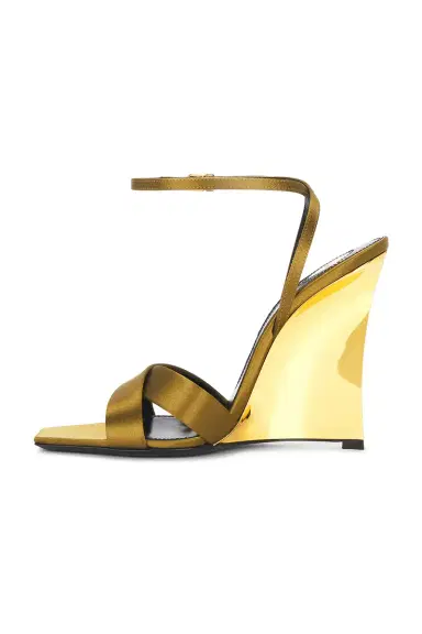 Saint Laurent Lydia Wedge Sandal | Thumbnail 5 Saint Laurent Lydia Wedge Sandal | Thumbnail 5