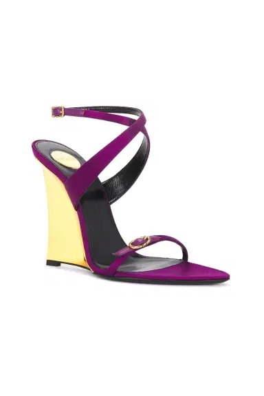 Saint Laurent Gippy Wedge Sandal | Thumbnail 2