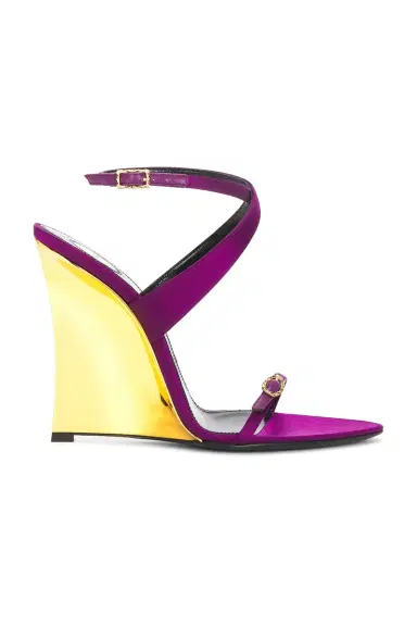 Saint Laurent Gippy Wedge Sandal | Thumbnail 1