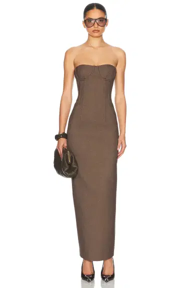 Helsa The Linear Suiting Dress | Thumbnail 3 Helsa The Linear Suiting Dress | Thumbnail 3