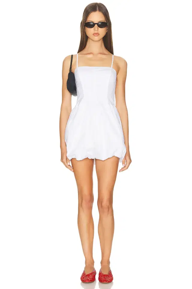 Fleur du Mal Poplin Corset Bubble Dress