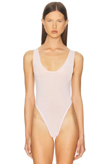 Wardrobe.NYC Sheer Tank Bodysuit | Thumbnail 2