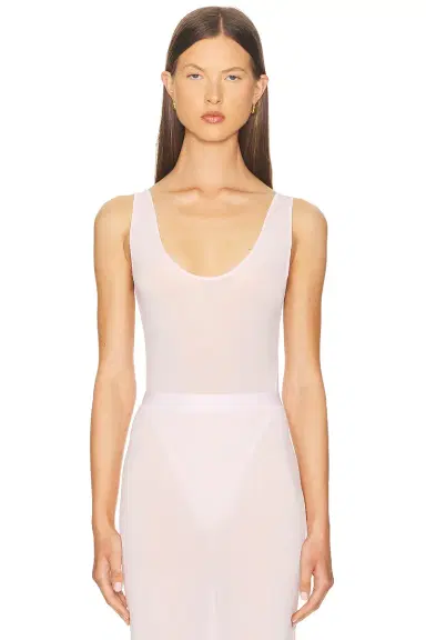 Wardrobe.NYC Sheer Tank Bodysuit | Thumbnail 1