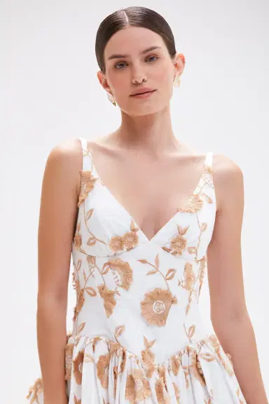 PatBo BOTANICAL POPLIN MIDI DRESS (RUNWAY) | Thumbnail 2 PatBo BOTANICAL POPLIN MIDI DRESS (RUNWAY) | Thumbnail 2