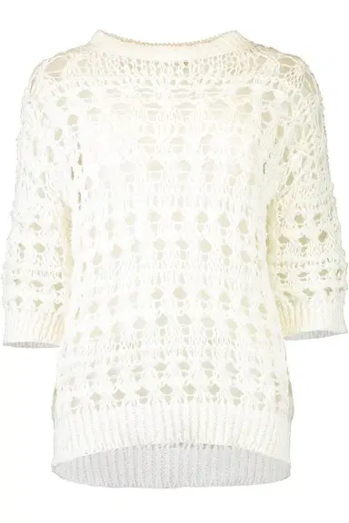 Brunello Cucinelli Open Work Knit Top | Thumbnail 1