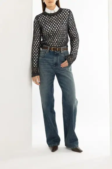 Brunello Cucinelli Wide Leg Pant | Thumbnail 2