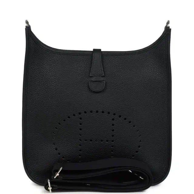 hermes Hermes Evelyne III PM Black Clemence Palladium Hardware