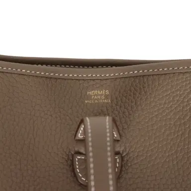 HERMÈS Hermes Evelyne III PM Etoupe Clemence Gold Hardware | Thumbnail 7
