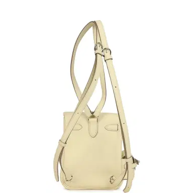 HERMÈS Hermes Mini Kelly Jump Backpack Jaune Milton Swift Palladium Hardware | Thumbnail 9 HERMÈS Hermes Mini Kelly Jump Backpack Jaune Milton Swift Palladium Hardware | Thumbnail 9
