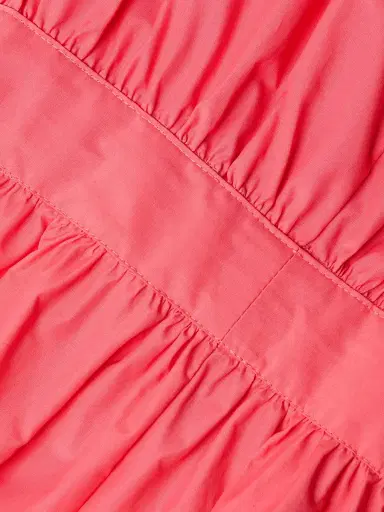 Natori Women's Techno Poplin Tie-Waist A-Line Midi-Dress - Vivid Coral - Size Small | Thumbnail 6 Natori Women's Techno Poplin Tie-Waist A-Line Midi-Dress - Vivid Coral - Size Small | Thumbnail 6