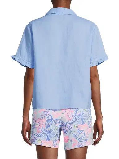 Lilly Pulitzer Women's Carden Ruffle Top | Thumbnail 5