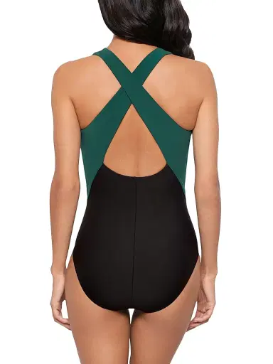 Magicsuit Women's Solid Halle Colorblocked One-Piece Swimsuit | Thumbnail 4 Magicsuit Women's Solid Halle Colorblocked One-Piece Swimsuit | Thumbnail 4