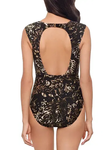 Magicsuit Women's Balinese Dash Ruched One-Piece Swimsuit | Thumbnail 4 Magicsuit Women's Balinese Dash Ruched One-Piece Swimsuit | Thumbnail 4