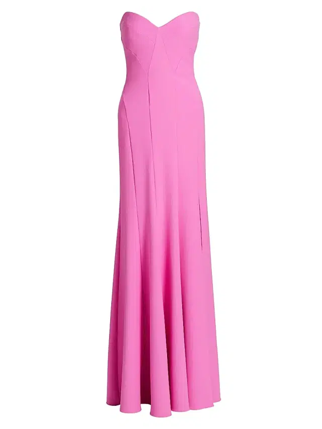 Theia Women's Sunny Strapless Gown - Sweetheart Pink