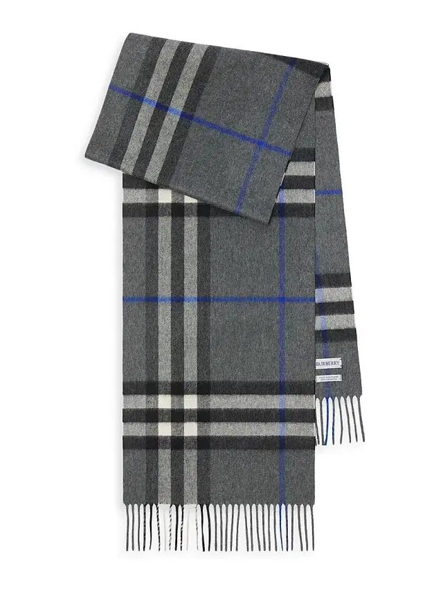 Men's Check Cashmere Scarf - Marlborough