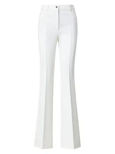 Akris Women's Farid Seamed Bootcut Pants - Ecru - Size 16 | Thumbnail 1