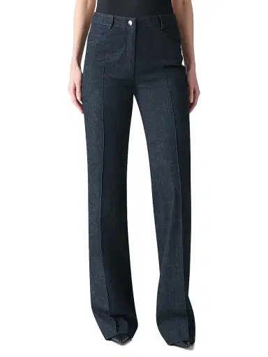 Akris Women's Farid Seamed Boot-Cut Jeans - Black | Thumbnail 3 Akris Women's Farid Seamed Boot-Cut Jeans - Black | Thumbnail 3