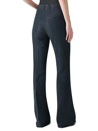 Akris Women's Farid Seamed Boot-Cut Jeans - Black | Thumbnail 6 Akris Women's Farid Seamed Boot-Cut Jeans - Black | Thumbnail 6