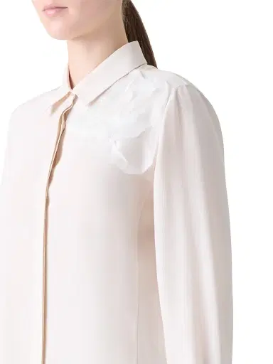 Akris Women's Silk Crepe Blouse | Thumbnail 7 Akris Women's Silk Crepe Blouse | Thumbnail 7