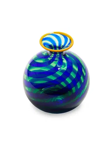 La DoubleJ Mini Ciccio Vase - Twist Blue | Thumbnail 2