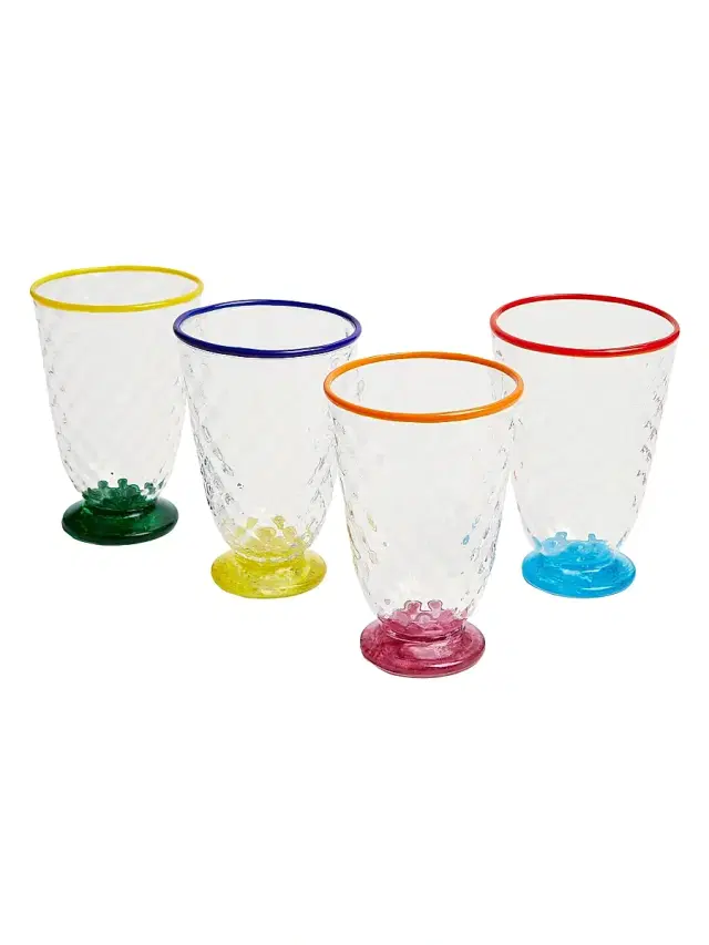 La DoubleJ Quilted Glasses Set of 4