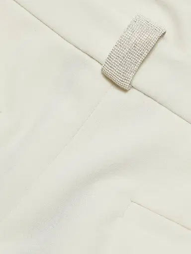Fabiana Filippi Women's Tecno Tailored Regular-Fit Trousers - Natural - Size 12 | Thumbnail 7 Fabiana Filippi Women's Tecno Tailored Regular-Fit Trousers - Natural - Size 12 | Thumbnail 7