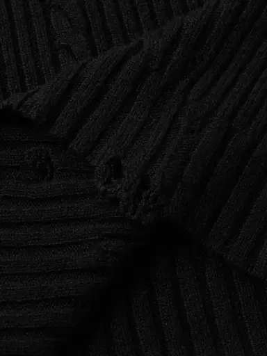 Enfants Riches Déprimés Distressed Ribbed Cable-Knit Cashmere Sweater - Men | Thumbnail 4