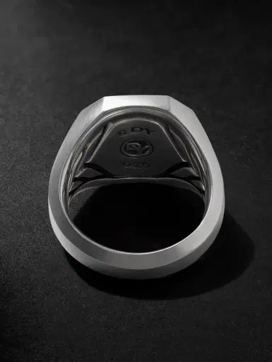 David Yurman Streamline® Sterling Silver Diamond Signet Ring - Men | Thumbnail 3 David Yurman Streamline® Sterling Silver Diamond Signet Ring - Men | Thumbnail 3