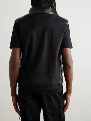 Moncler Grenoble Logo-Appliquéd Mesh-Trimmed Quilted Ripstop and Stretch-Jersey Down Gilet - Men | Thumbnail 3