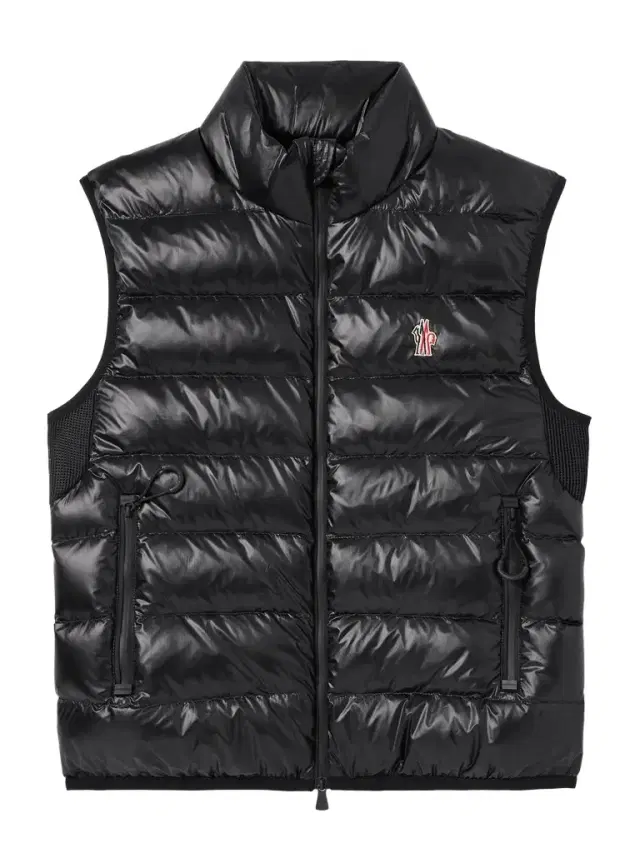 Logo-Appliquéd Mesh-Trimmed Quilted Ripstop and Stretch-Jersey Down Gilet - Men Logo-Appliquéd Mesh-Trimmed Quilted Ripstop and Stretch-Jersey Down Gilet - Men